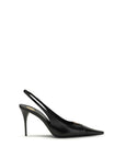 Saint Laurent Babylone High Heel Slingback Pumps - Black