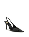 Saint Laurent Babylone High Heel Slingback Pumps - Black