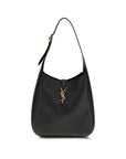 Saint Laurent Le 5 à 7 Leather Shoulder Bag - Black