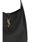 Saint Laurent Le 5 à 7 Leather Shoulder Bag - Black
