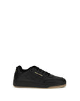 Saint Laurent SL/61 Leather Low Top Sneakers - Black