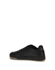 Saint Laurent SL/61 Leather Low Top Sneakers - Black