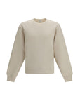 Saint Laurent Cotton Sweatshirt - Cool Beige