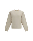 Saint Laurent Cotton Sweatshirt - Cool Beige