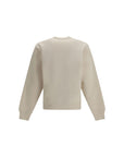 Saint Laurent Cotton Sweatshirt - Cool Beige
