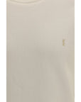 Saint Laurent Cotton Sweatshirt - Cool Beige
