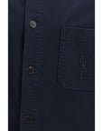 Saint Laurent Indigo Blue Denim Overshirt