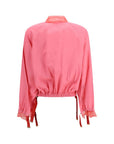 Fendi Cropped Bomber Jacket - Pink
