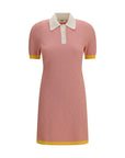 Fendi FF Polo Knit Dress - Dusty Pink