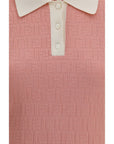 Fendi FF Mini Polo Shirt Dress - Dusty Pink