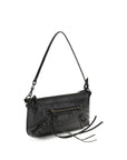 Balenciaga Le City Leather Pouch & Shoulder Bag - Black