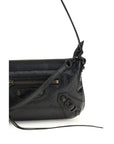 Balenciaga Le City Leather Pouch & Shoulder Bag - Black