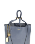 Chloé Spin Leather Tote & Shoulder Bag - Rustic Blue
