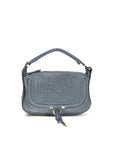 Chloé Marcie Small Leather Shoulder Bag - Blue