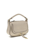 Chloé Marcie Small Leather Shoulder Bag - Cool Beige