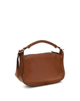 Chloé Marcie Small Leather Shoulder Bag - Cognac Brown