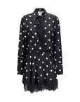 Max Mara Polka Dot Silk Dress