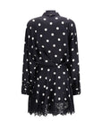 Max Mara Polka Dot Silk Dress