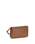 Jil Sander Crossbody Tangle Wallet With Strap - Tan Brown