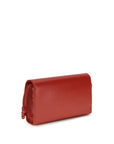 Jil Sander Crossbody Tangle Wallet With Strap- Red