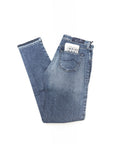 Jacob Cohen Medium Wash Fringe Hems Slim Fit Jeans