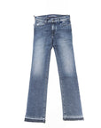 Jacob Cohen Medium Wash Fringe Hems Slim Fit Jeans