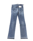 Jacob Cohen Medium Wash Fringe Hems Slim Fit Jeans