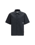 GR10K Short Sleeve Collar Shirt - Charcoal - Made In Italy