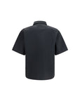 GR10K Short Sleeve Collar Shirt - Charcoal - Made In Italy