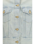 Jacob Cohen Light Wash Cropped Denim Jacket
