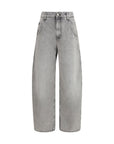 Jacob Cohen Barrel Leg Jeans - Gray/Grey