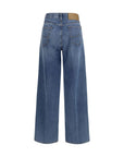 Jacob Cohen Vintage Blue Wide Leg Fit Jeans