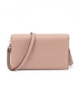 Jimmy Choo Logo on Leather Shoulder Bag - Powder Pink