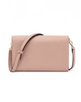 Jimmy Choo Logo on Leather Shoulder Bag - Powder Pink