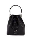 Jimmy Choo Bon Bon Leather Bucket Bag - Black