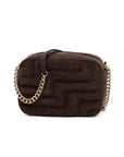 Jimmy Choo Suede Leather Avenue Camera Crossbody Bag