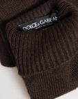 Dolce & Gabbana Cashmere Elbow Length Gloves - Dark Chocolate