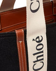 Chloé Wool Tote Bag - Black