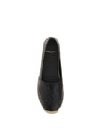 Saint Laurent Leather Espadrilles - Black