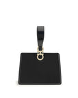 Ferragamo Leather Gancini Mini Clutch Bag - Black
