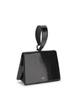 Ferragamo Leather Gancini Mini Clutch Bag - Black