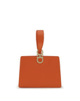 Ferragamo Leather Gancini Mini Clutch Bag - Burnt Orange
