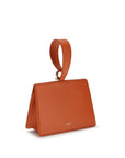 Ferragamo Leather Gancini Mini Clutch Bag - Burnt Orange