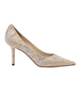 Jimmy Choo Crystal Love 85 Pumps - Gold Mix