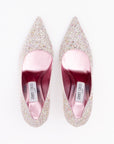 Jimmy Choo Love 85 Glitter Pumps - Pink & White
