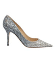 Jimmy Choo Agnes Glitter Pumps - Silver