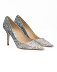 Jimmy Choo Agnes Glitter Pumps - Silver