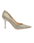 Jimmy Choo Agnes Python Embossed Pumps - Gold