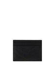 Saint Laurent Cassandre Matelassé Card Holder - Black & Gold