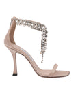 Jimmy Choo Satin Verity Sandals 100 - Powder Pink